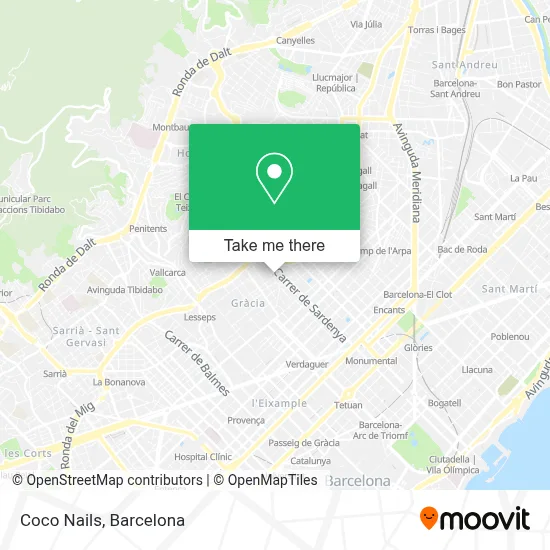 Coco Nails map