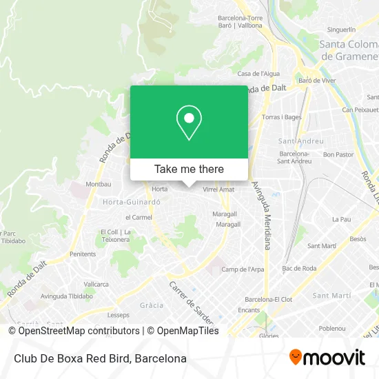 Club De Boxa Red Bird map