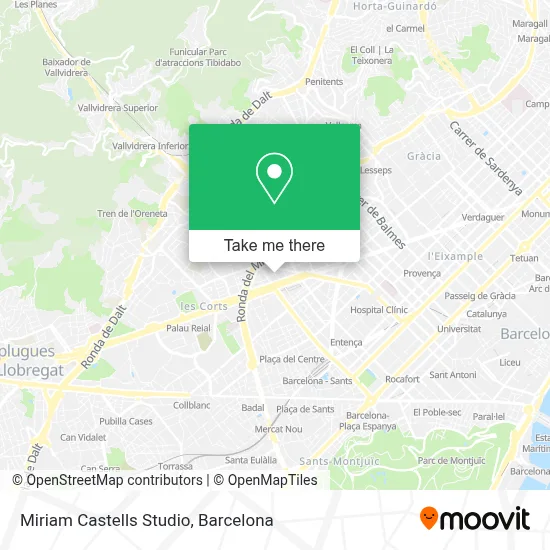 Miriam Castells Studio map