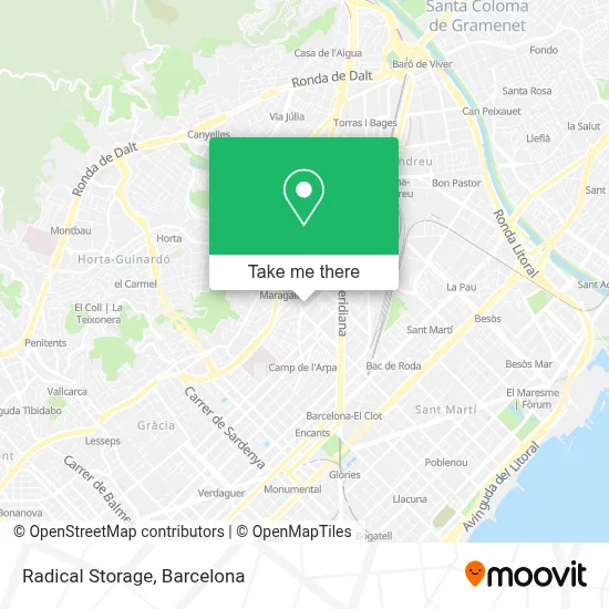 Radical Storage map