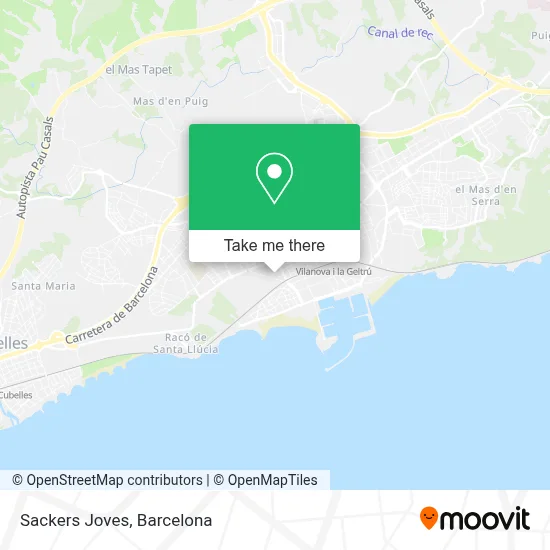 Sackers Joves map