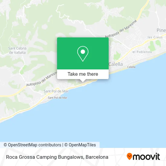 Roca Grossa Camping Bungalows map