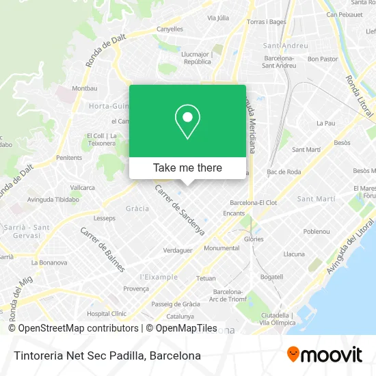 Tintoreria Net Sec Padilla map