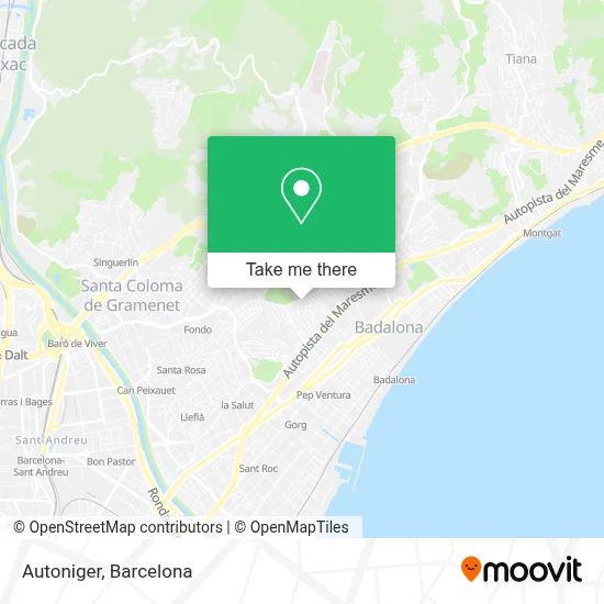 Autoniger map