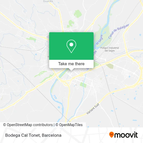 Bodega Cal Tonet map