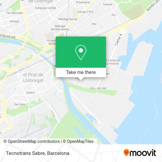 Tecnotrans Sabre map