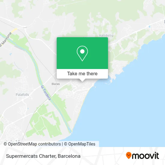 Supermercats Charter map