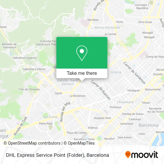DHL Express Service Point (Folder) map