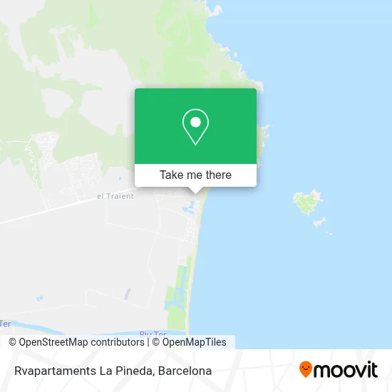 Rvapartaments La Pineda map