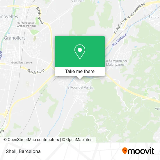 mapa Shell