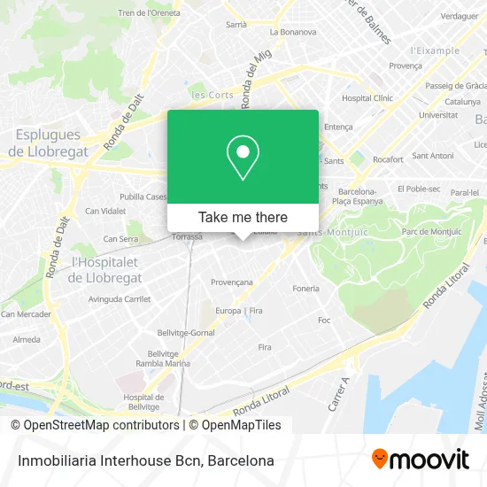 Inmobiliaria Interhouse Bcn map