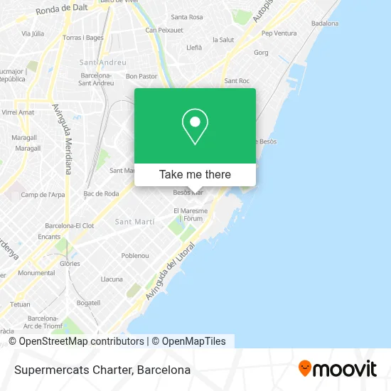 Supermercats Charter map