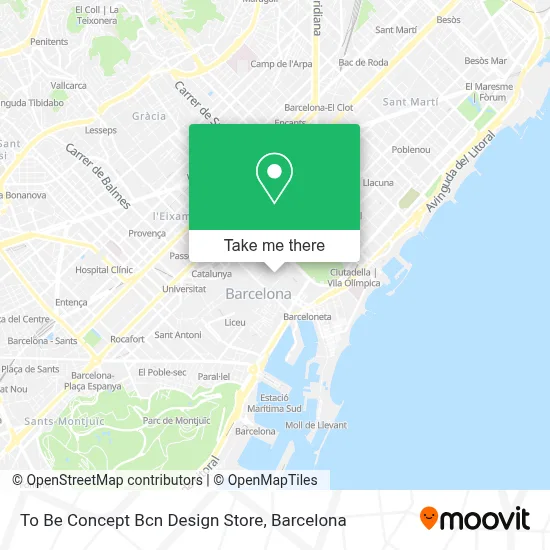 To Be Concept Bcn  Design Store map