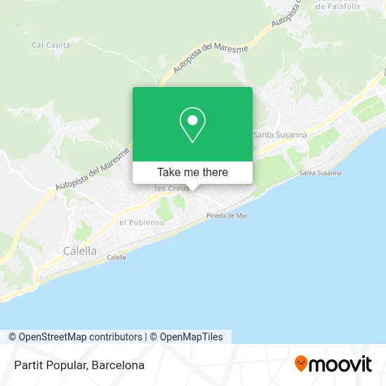 Partit Popular map