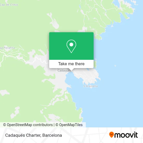 mapa Cadaqués Charter