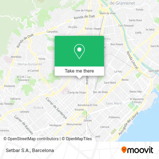 Setbar S.A. map