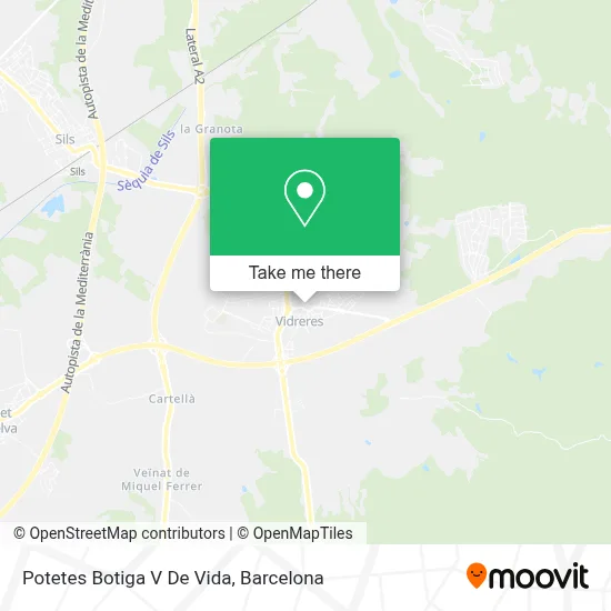 Potetes Botiga V De Vida map
