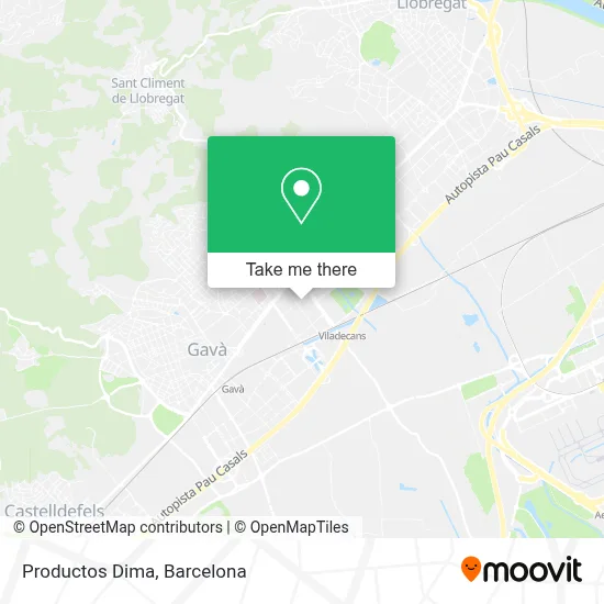 Productos Dima map