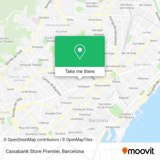 Caixabank Store Premier map
