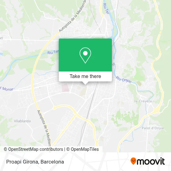 Proapi Girona map