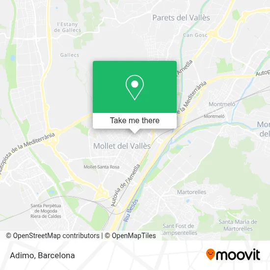 mapa Adimo