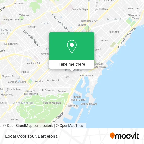 Local Cool Tour map