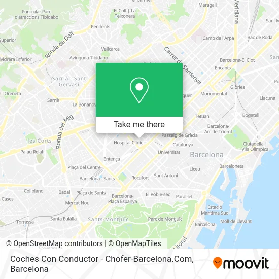Coches Con Conductor - Chofer-Barcelona.Com map