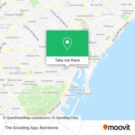 The Scouting App map