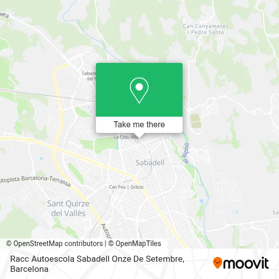 Racc Autoescola Sabadell Onze De Setembre map