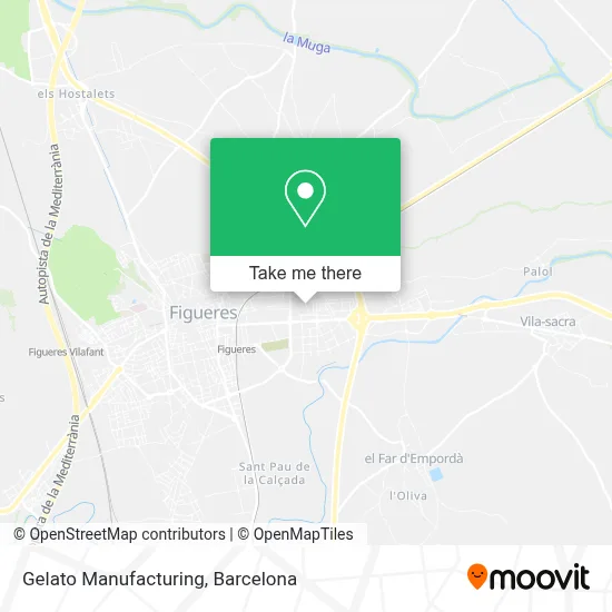 Gelato Manufacturing map