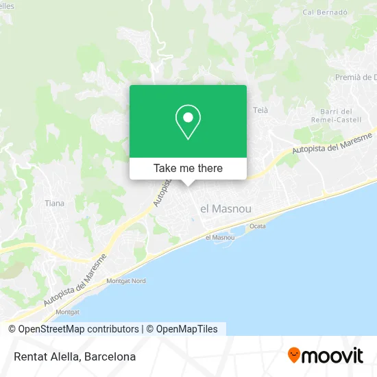 Rentat Alella map