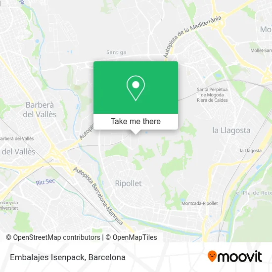 Embalajes Isenpack map