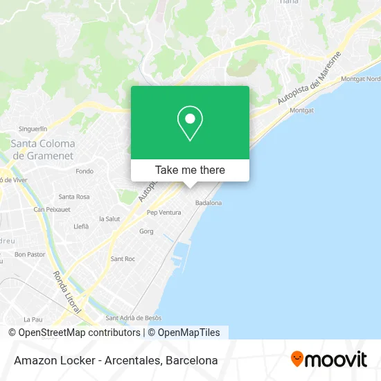 Amazon Locker - Arcentales map