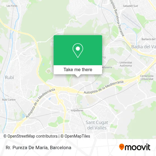 Rr. Pureza De María map