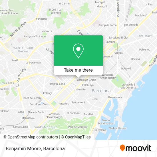 Benjamin Moore map