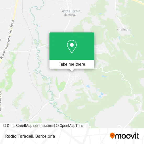 Ràdio Taradell map