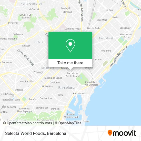 Selecta World Foods map
