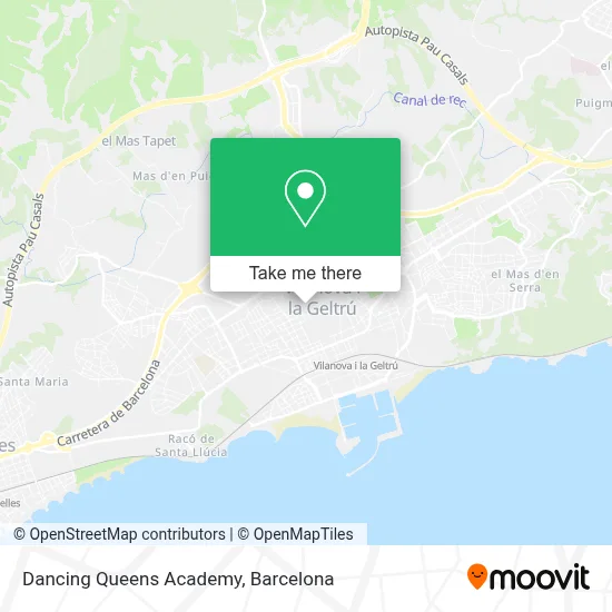 Dancing Queens Academy map