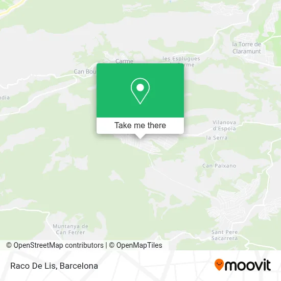 Raco De Lis map