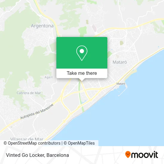 Vinted Go Locker map