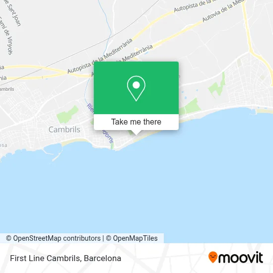 mapa First Line Cambrils