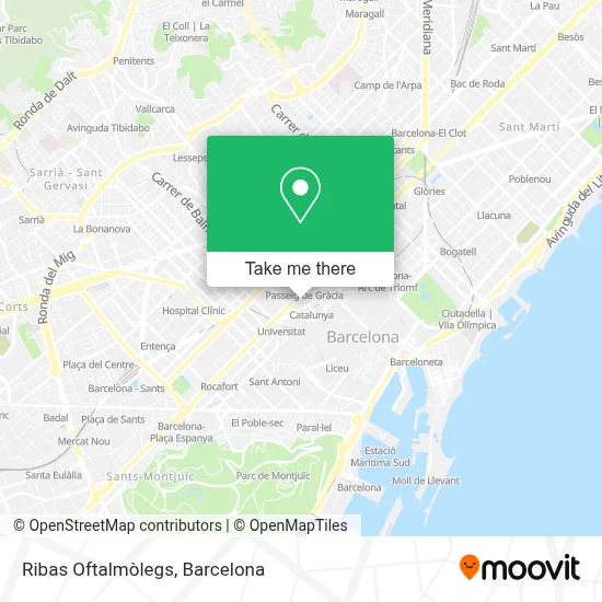 Ribas Oftalmòlegs map