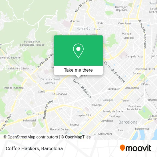 Coffee Hackers map