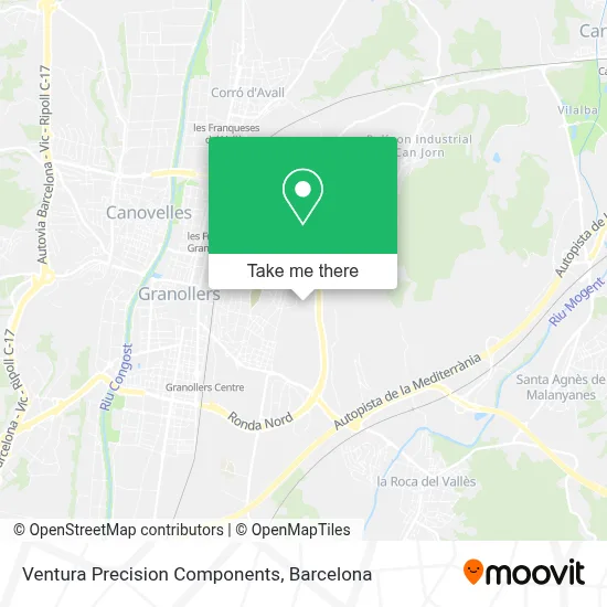 Ventura Precision Components map