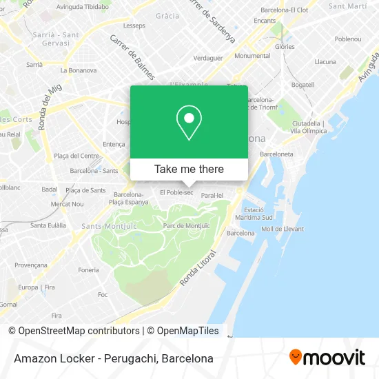 Amazon Locker - Perugachi map