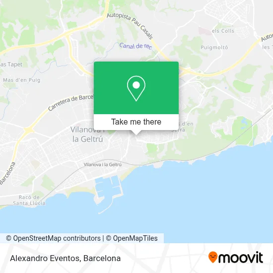 Alexandro Eventos map