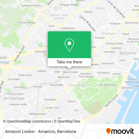 Amazon Locker - Amancio map