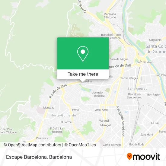 Escape Barcelona map