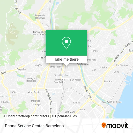 Phone Service Center map