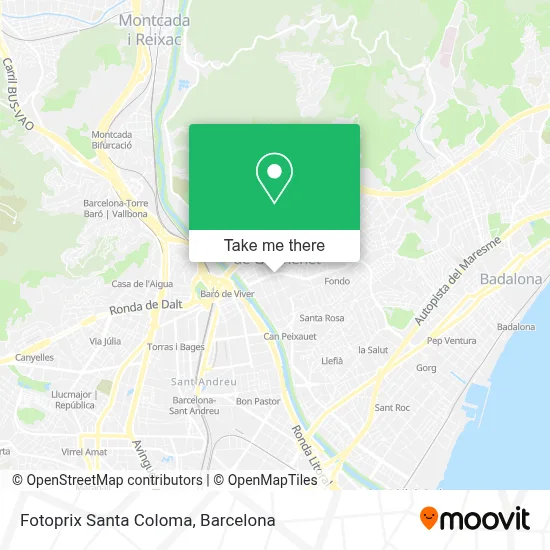 Fotoprix Santa Coloma map